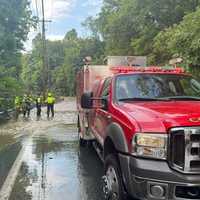 <p>Crews at the scene of the water rescue.&nbsp;</p>