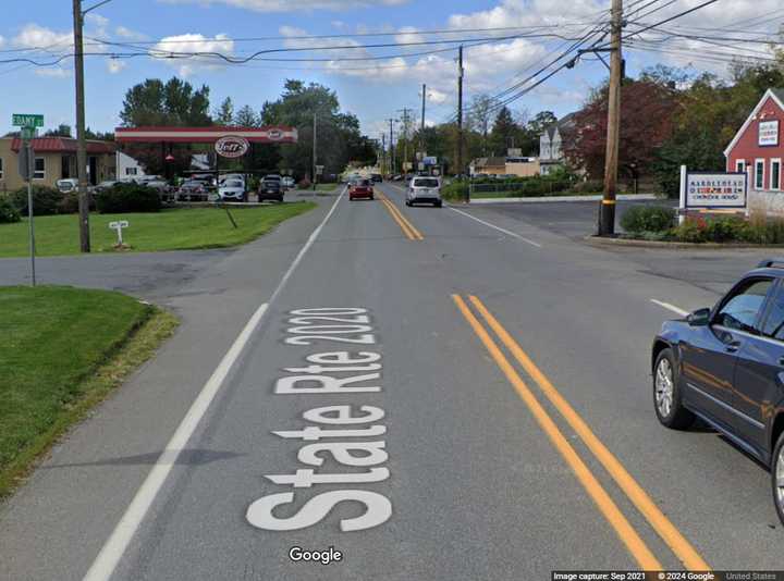 The intersection was evacuated due to a gas leak along William Penn Highway.