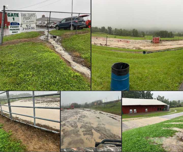 The fair is closed as Tropical Storm Debby makes its way across Pennsylvania.