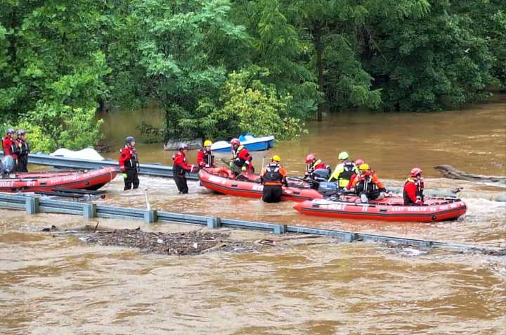 The water rescue after flash flooding in York County.&nbsp;