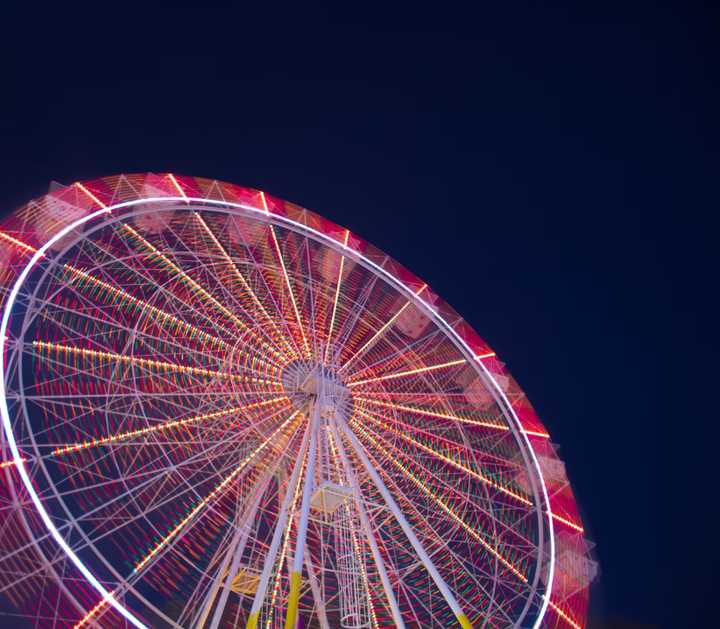 A Ferris wheel