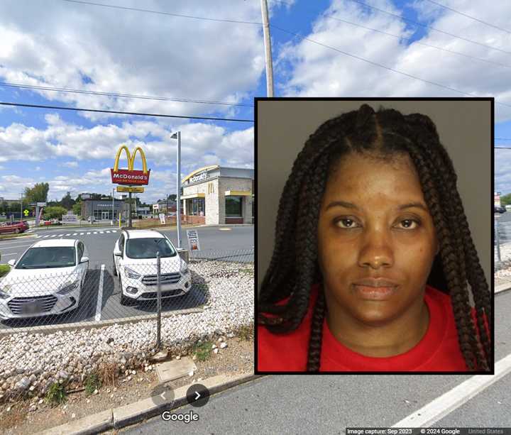 Brittini Patrice Sessions and the McDonald's in Camp Hill where the incident happened, police say.&nbsp;