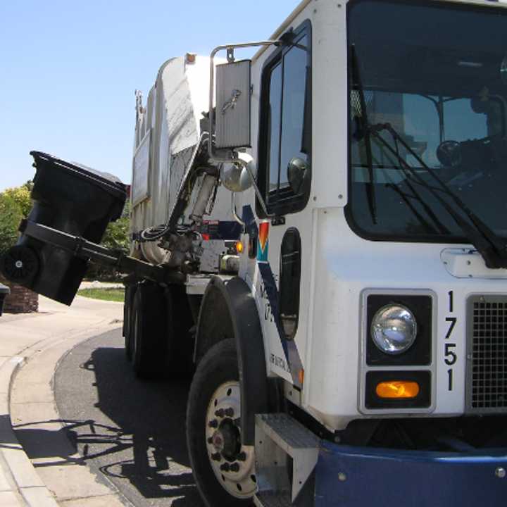 A trash truck