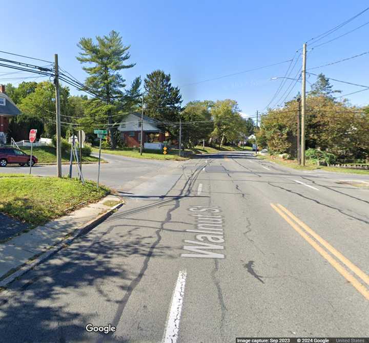 The 2200 block of Walnut Street in Susquehanna Township where the fatal crash happened.&nbsp;