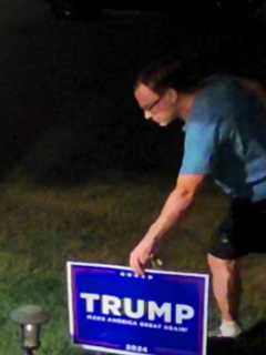 Man Wanted For Trump Sign Thefts In Upper Merion Township: Police (PHOTOS)