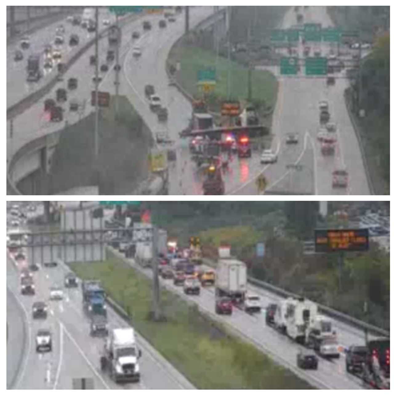 Passenger Vehicle Causes TractorTrailer Rollover On I283 PennDOT