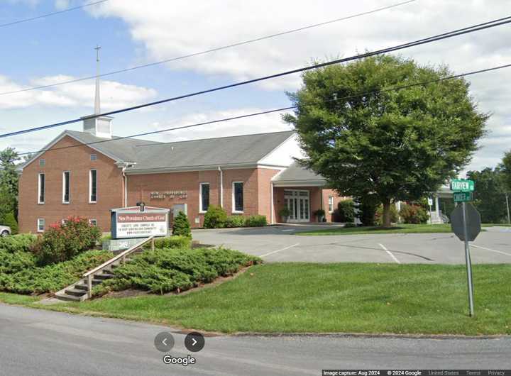 New Providence Church of God in Providence Township where 36 sex assaults happened, according to Pennsylvania State Police.  