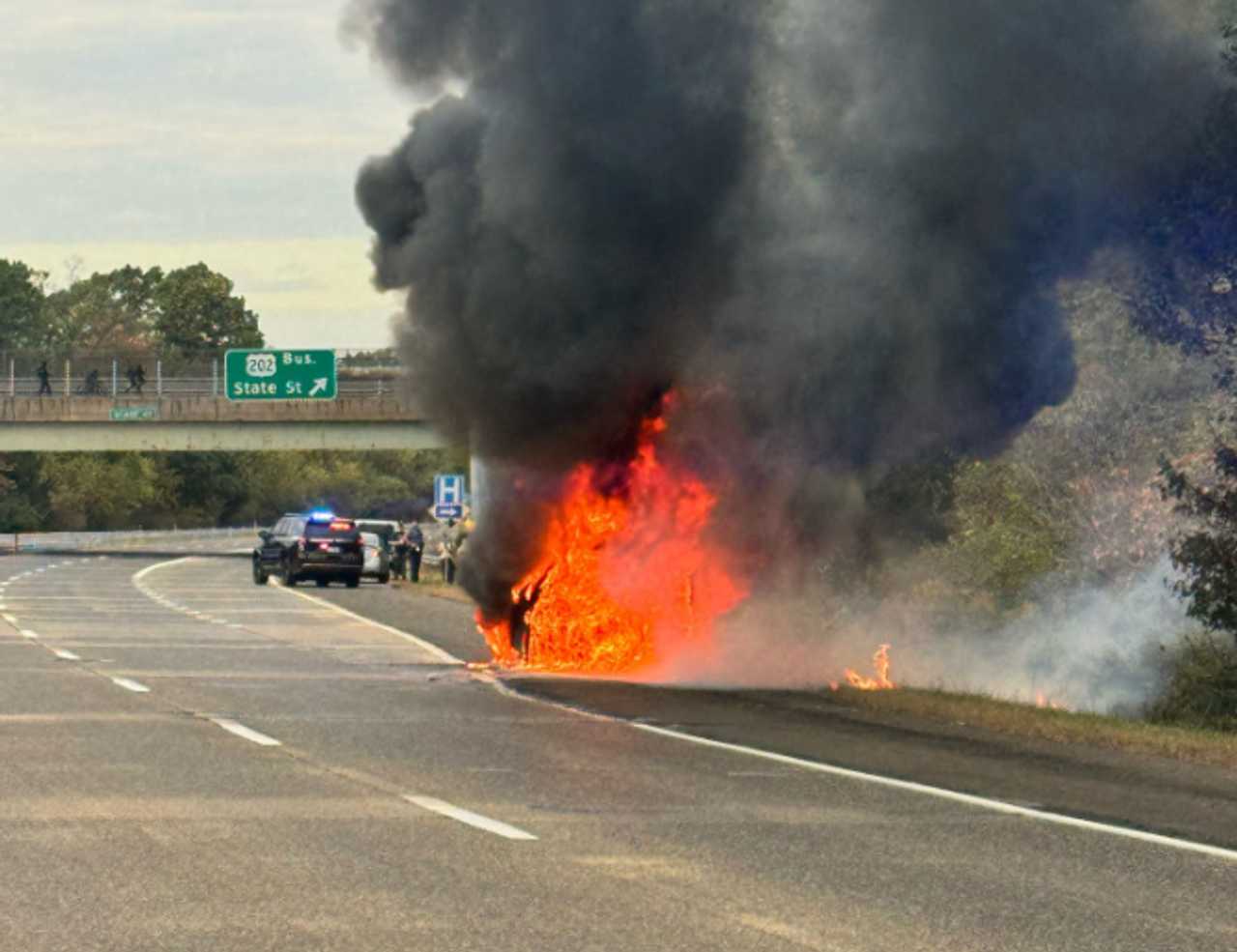 Pa Rt 611 Reopens After Vehicle Fire Doylestown Police Doylestown