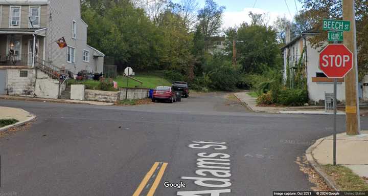 The intersection of&nbsp;Beech and North Adams streets in Pottstown where two pedestrians were struck.&nbsp;