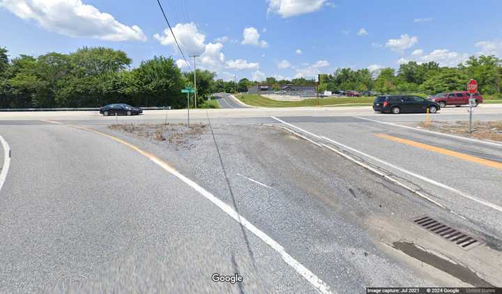 The intersection of&nbsp;South Oak Grove Road and Allentown Boulevard/Route 22 where the fatal crash happened.&nbsp;