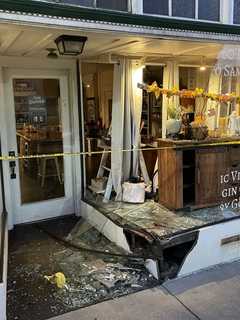 Car Smashes Through Glass Storefront Of Gettysburg Olive Oil Company In Littlestown (PHOTOS)