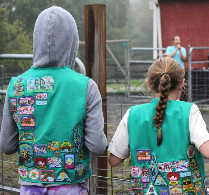 Junior Girl Scouts at an event in Central Pennsylvania.&nbsp;