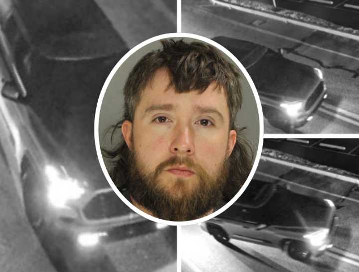 James Tyler Magaha, 34, of Granville, Tennessee, and his&nbsp;Toyota Sequoia, which struck&nbsp;off-duty Lieutenant Juan Castro, Jr., a University Police Officer for Penn State University's Harrisburg Campus.