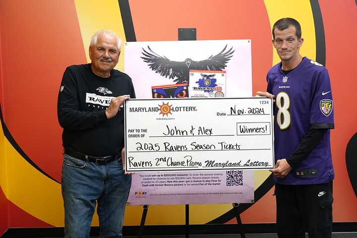 Touchdown Reunion: Teacher, Former Student Win Ravens Season Tickets In Maryland Lottery