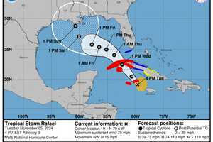 Tropical Storm Rafael Nears Hurricane Status As It Heads North Toward US: New Projected Track