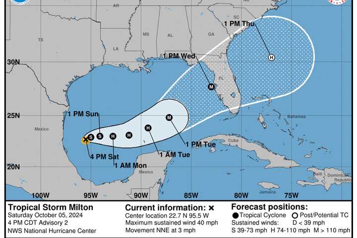 Latest Update: New Projected Major Hurricane's US Landfall Expected In Same Area As Helene