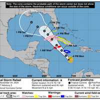 Newly Named Tropical Storm Rafael Expected To Quickly Become Hurricane As It Heads Toward US