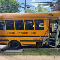 School Bus Slams Utility Poles In Paramus While Picking Up Students With Autism: Cops