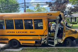 School Bus Slams Utility Poles In Paramus While Picking Up Students With Autism: Cops