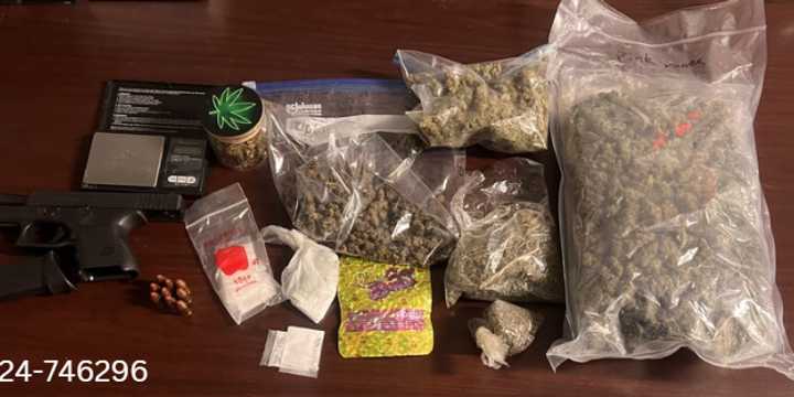 The recovered contraband in Anne Arundel County.