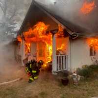 Norwalk Home Destroyed In 3-Alarm Fire; Crews Forced To Pull Down Roof, Walls, Chimney