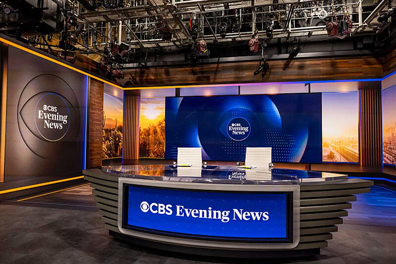 The studio for "CBS Evening News."
