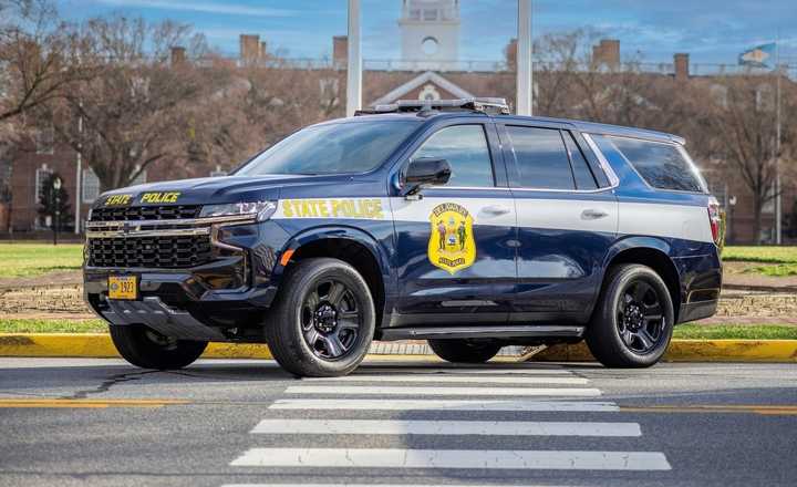 A cruiser for the Delaware State Police.