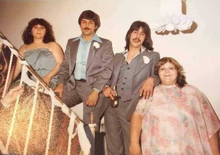 The LaMorte family: Felicia, Tony, Vic, and Debbie.