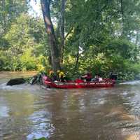 <p>A DMPFC water rescue in the Susquehanna River. </p>