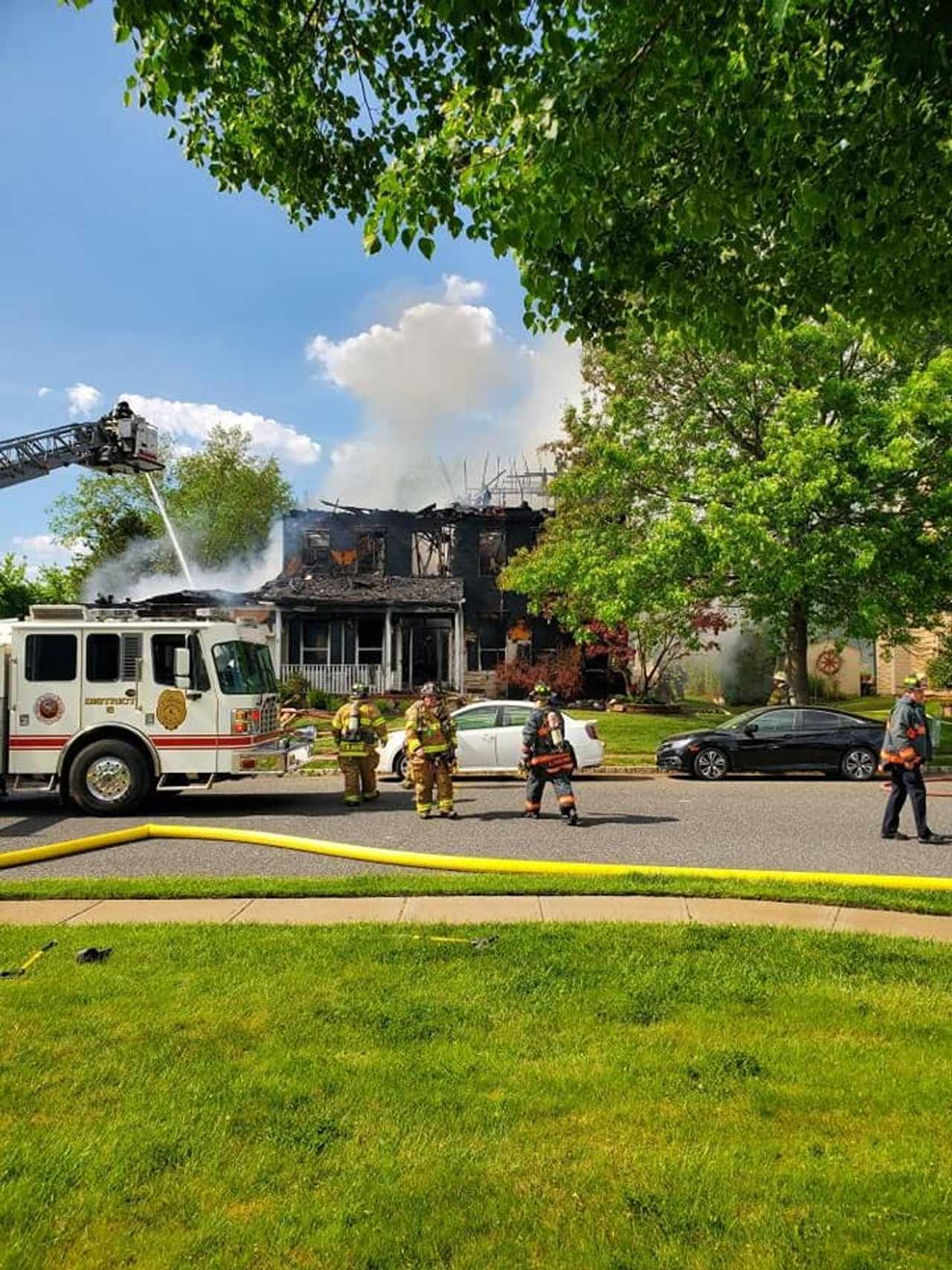 Firefighters Battle Blaze At Central Jersey Home Spring LakeSea Girt Daily Voice