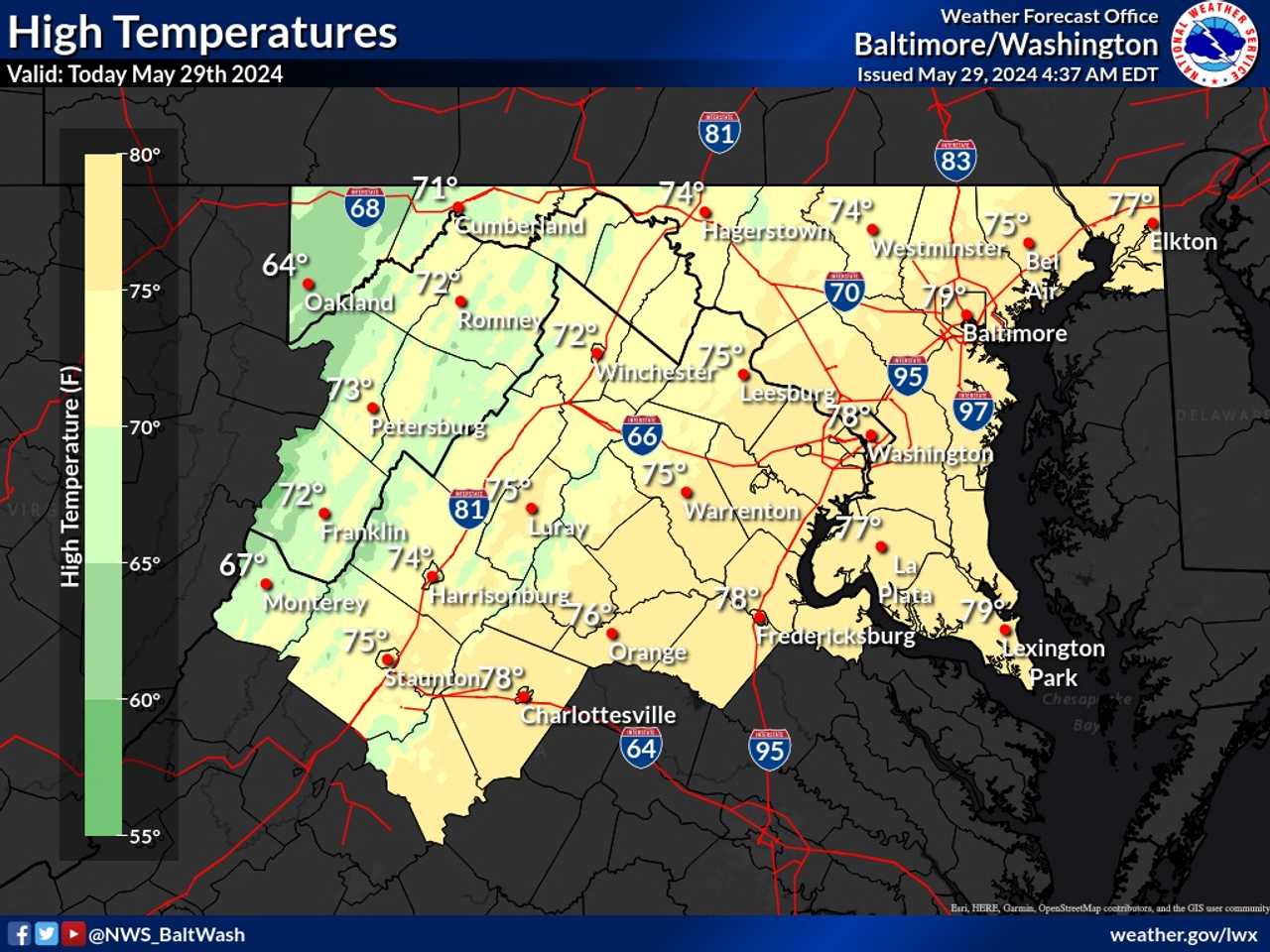 Thunderstorms Could Interrupt Sunshine In DMV, National Weather Service