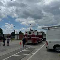 <p>First responders at Boonsboro High School</p>