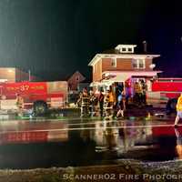 <p>The two fire vehicles were involved in the crash that injured seven firefighters.&nbsp;</p>