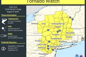 Tornado Watch Now Issued In Bergen County As Debby Creeps In