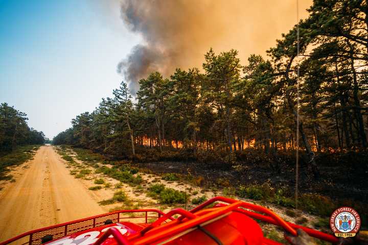 New Jersey forest fire (file photo).