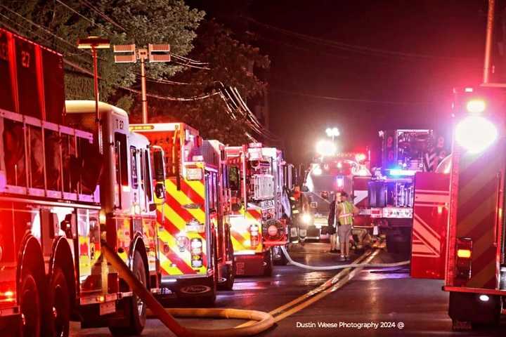 Massive 3-Alarm Fire Engulfs Two Barns In Rapho Township: Officials