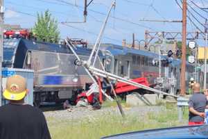 Dump Truck Driver 'Shaken Up' After Crash With Commuter Train In Morris County