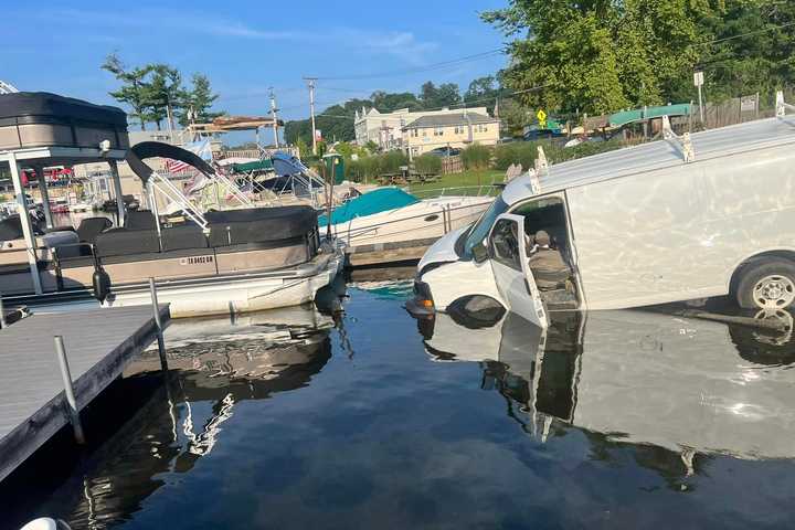 Van Plunges Into Lake In Hudson Valley