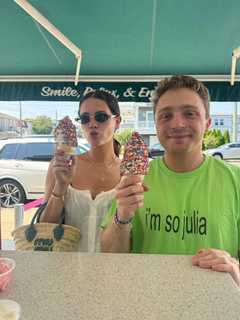 'Brat Summer Never Over' For Internet Sensation Grabbing Cone From Jersey Shore Ice Cream Shop