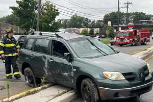 Firefighters Clear Rollover Crash On Busy Street Near Route 4 Intersection (PHOTOS)