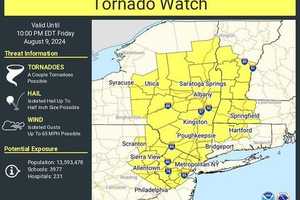 Tornado Watch Now In Effect For Westchester