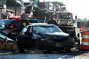 Crash Takes Down Traffic Light In Elmwood Park (PHOTOS)