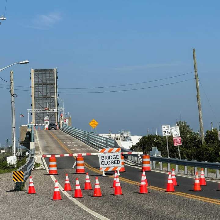 Middle Thorofare Bridge in Lower Township, NJ.