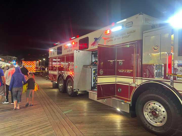 The scene of the fatal incident in Ocean City