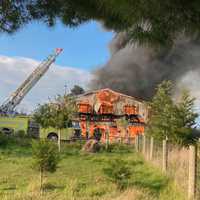 Massive Fire Burns At Readington Building (PHOTOS)