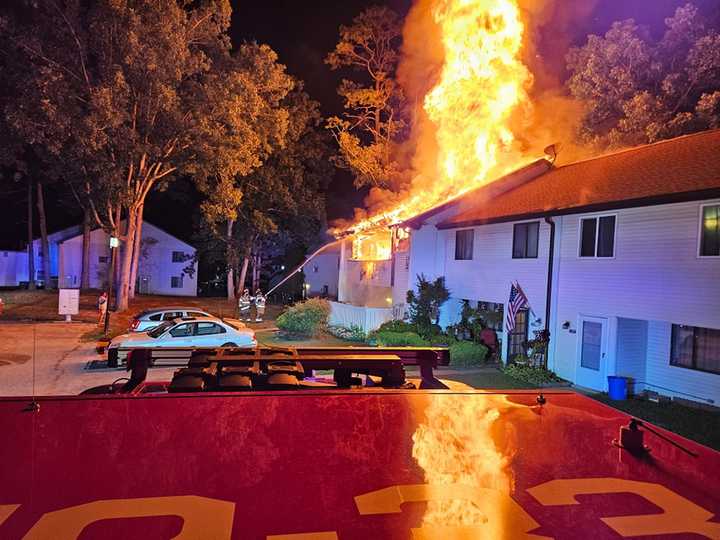 A fire broke out at the Woodlands Condominiums in Hamilton Township, Atlantic County, NJ, on August 23, 2024.