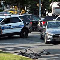 Cyclist Crashes Through Mercedes Windshield In Paramus (PHOTOS)