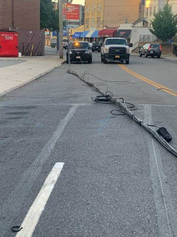 Oversized Tractor Trailer Knocks Down Wires At Port Chester Intersection, Causes Closure