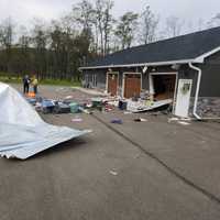 <p>The scene of the aftermath of the U-Haul explosion.</p>