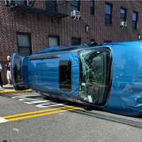 Firefighters Clear Rollover Crash In Ridgefield